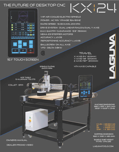 KX:24 2x4 CNC - with Touchscreen Controller – Black Forest Wood Co.