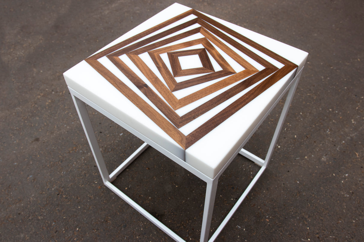 Geometric End Table