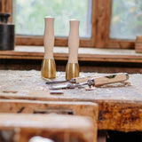 Brass Mallet With Copper Beech Handle, Two Cherries