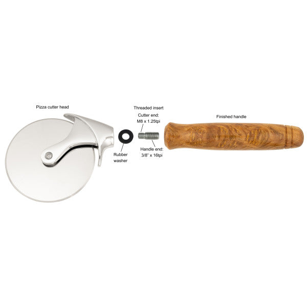 Basics pizza cutter with stainless steel blade