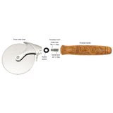 Basics pizza cutter with stainless steel blade