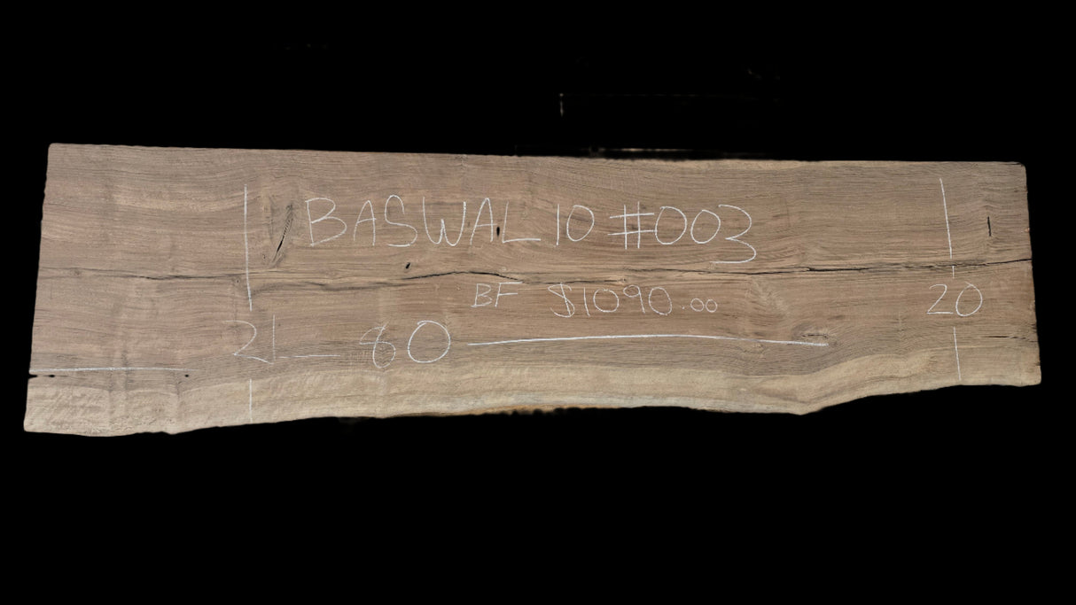 Bastogne Walnut 10/4 Live Edge #003