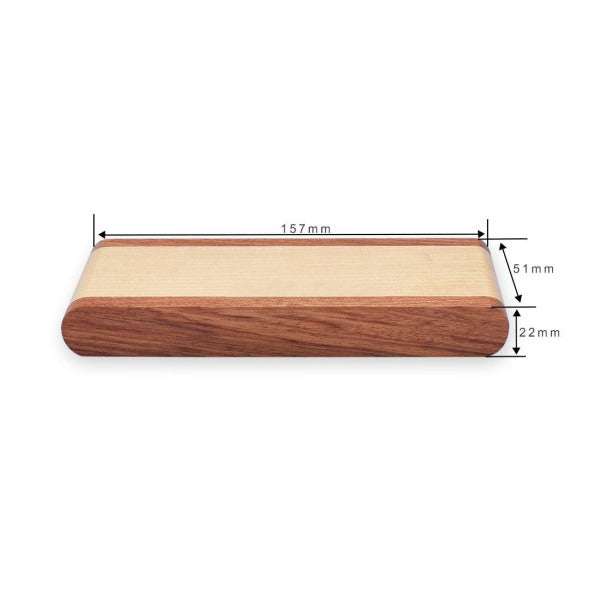 Single two-tone wooden pen box