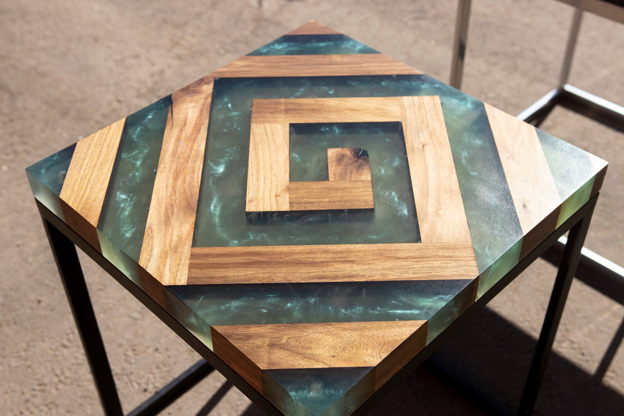 Geometric End Table