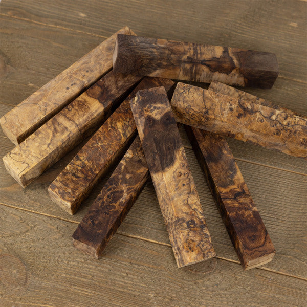 Stabilized Spalted Maple Burl Pen Blanks