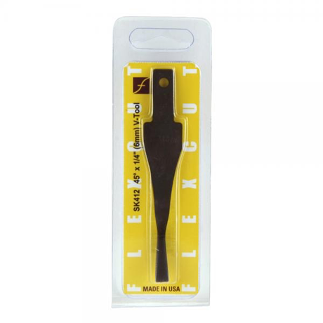 45 deg. x 1/4" (6mm) V-Tool