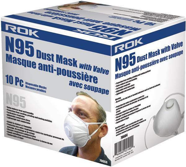 Dust Mask with Valve N95 10PK