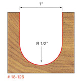 1/2" Radius Round Nose Bit