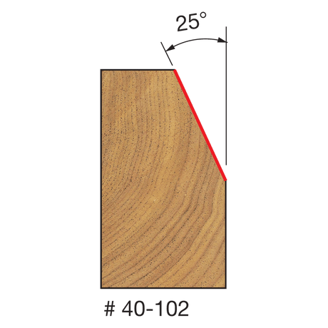 15/16" Chamfer Bit, 25deg