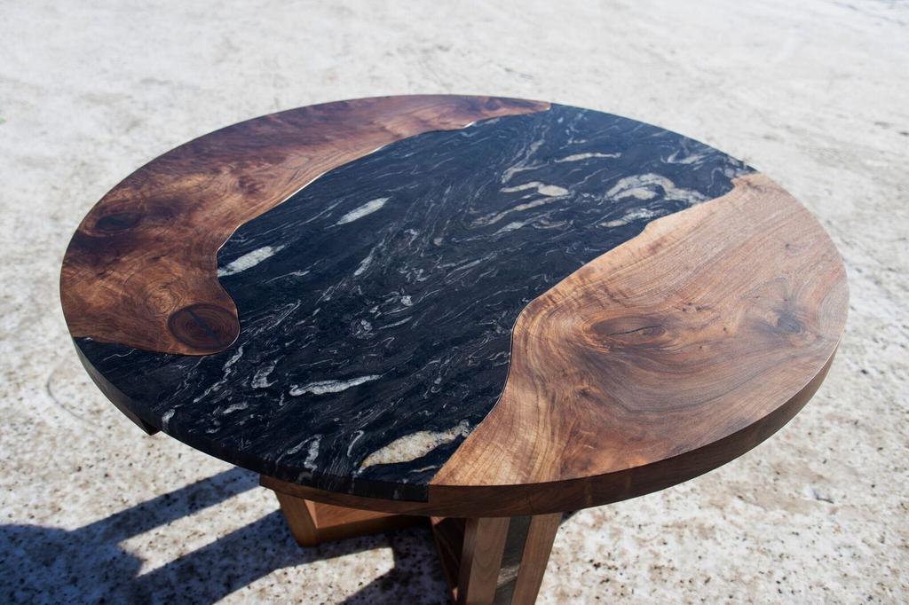 Walnut and Granite Table