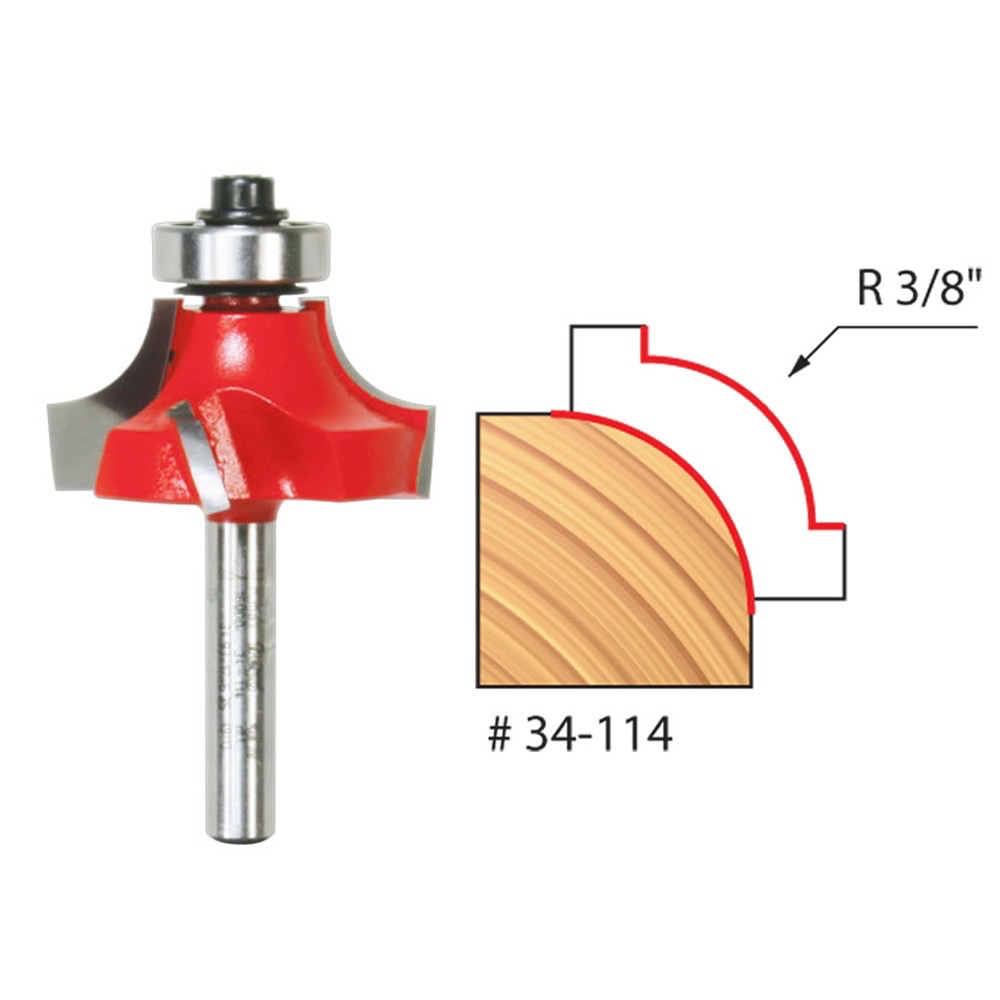 3/8" Radius Rounding Over Bit