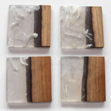 Square Resin Coaster Set