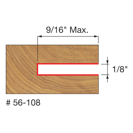 1/8" Slot Three Wing Slotting Cutter