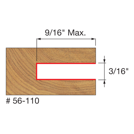 3/16" Slot Three Wing Slotting Cutter