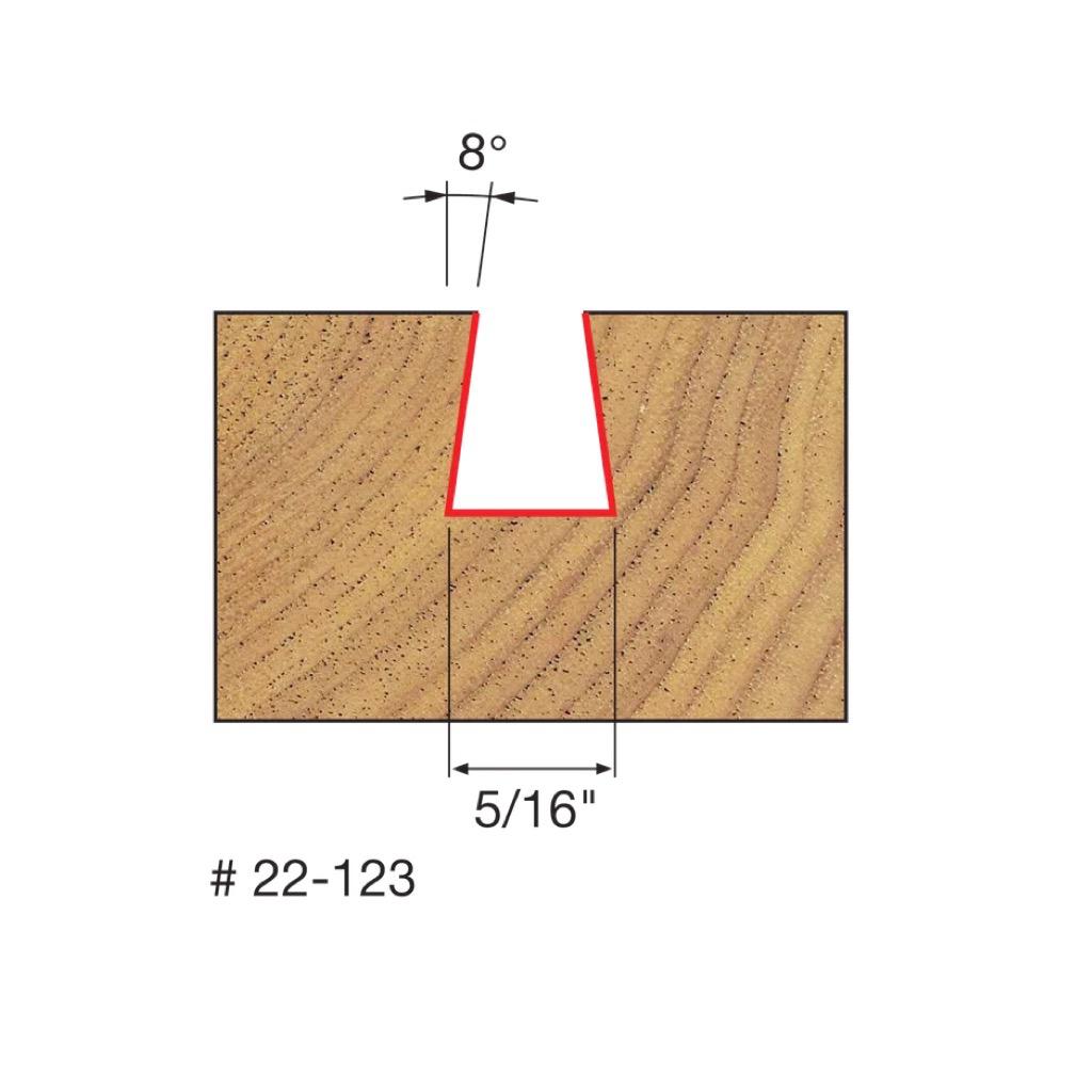 5/16" Dovetail Bit