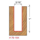 5/16" x 1" Down Spiral Bit