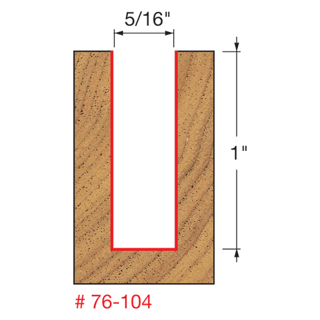 5/16" x 1" Down Spiral Bit