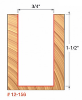 3/4" x 1-1/2" Double Flute Straight Bit