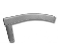 Curved Toolrest General Purpose - 11&quot; blade, 5&quot; radius, 1&quot; post for 12&quot; Swing Lath