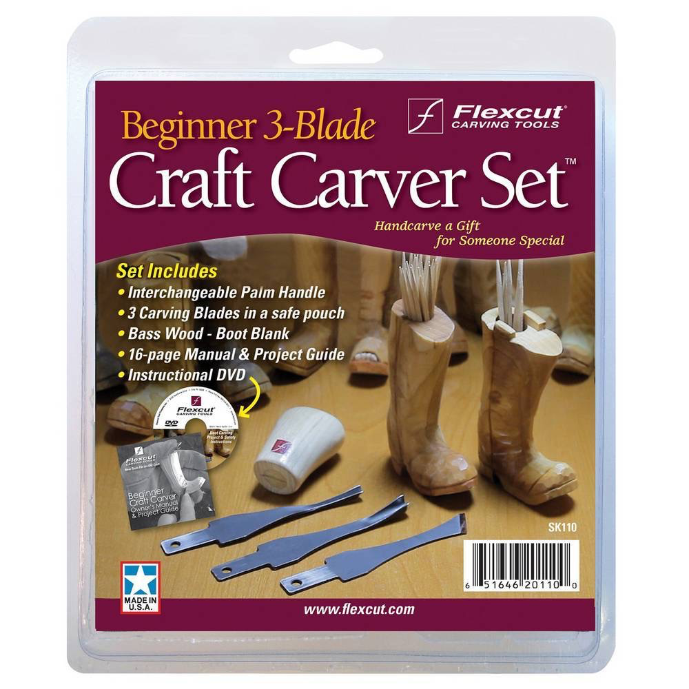 Beginner 3-Blade Craft Carver Set