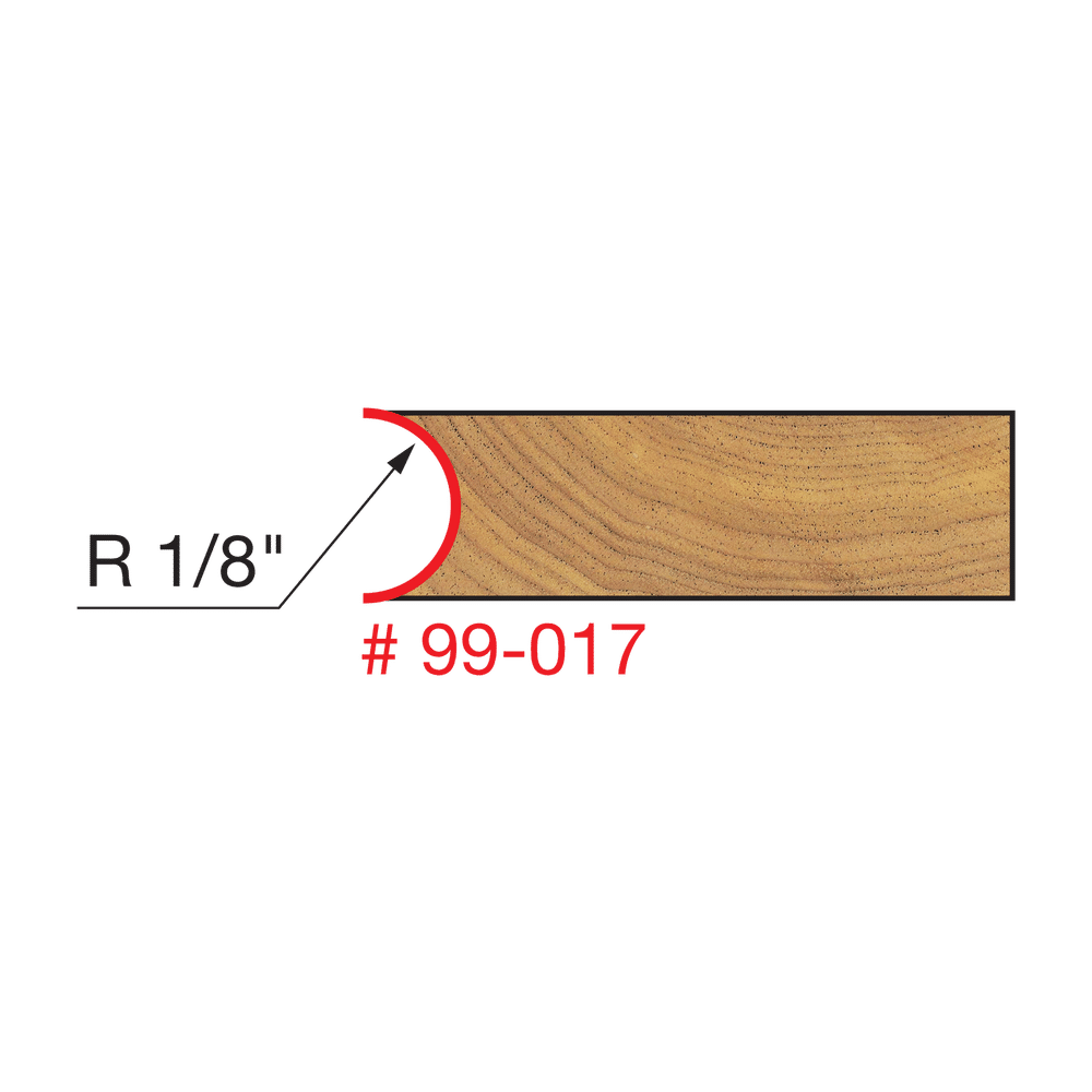 Canoe Joint Router Bit 1/8&quot;R, Freud