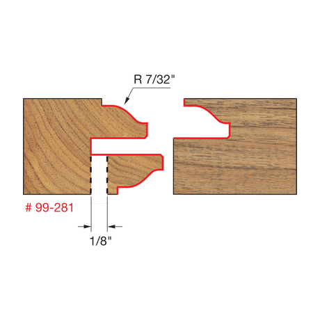 2"-3/8" Recoverable Bead Glass Door Bit Sets