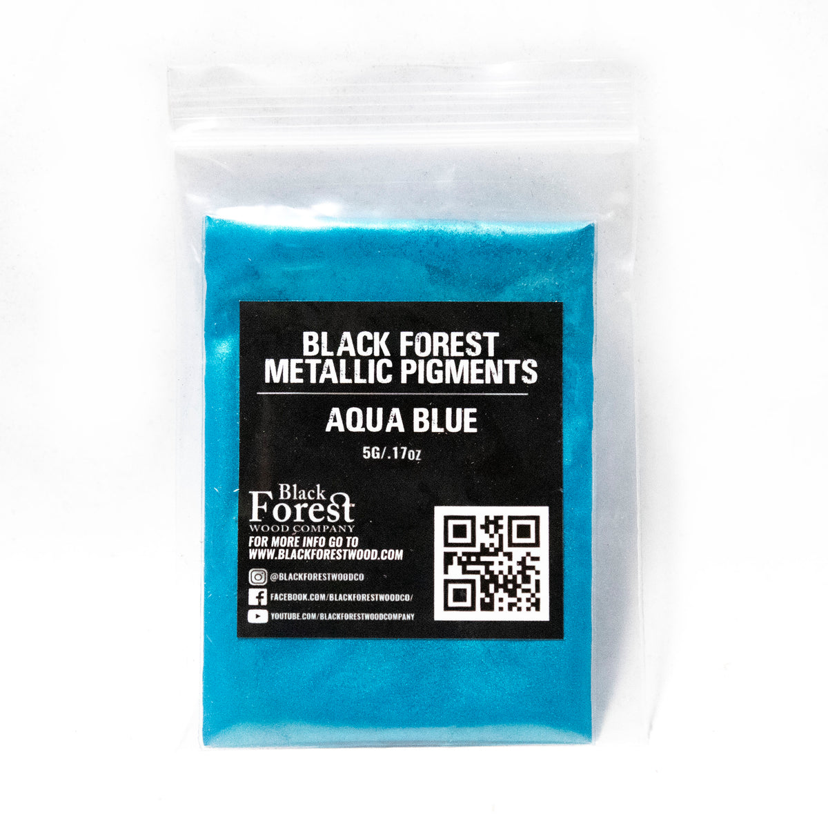 Aqua Blue - Black Forest Metallic Pigment
