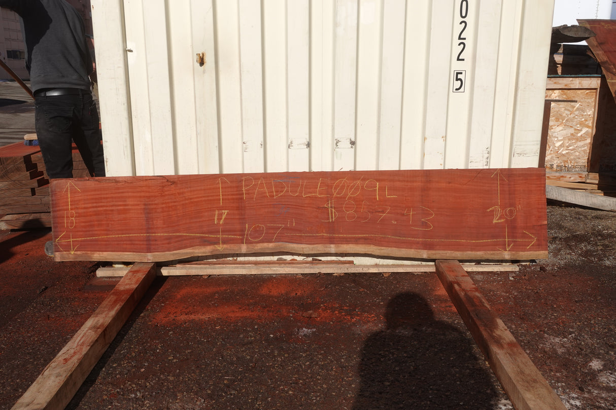 Padauk LIve Edge Slab #009L