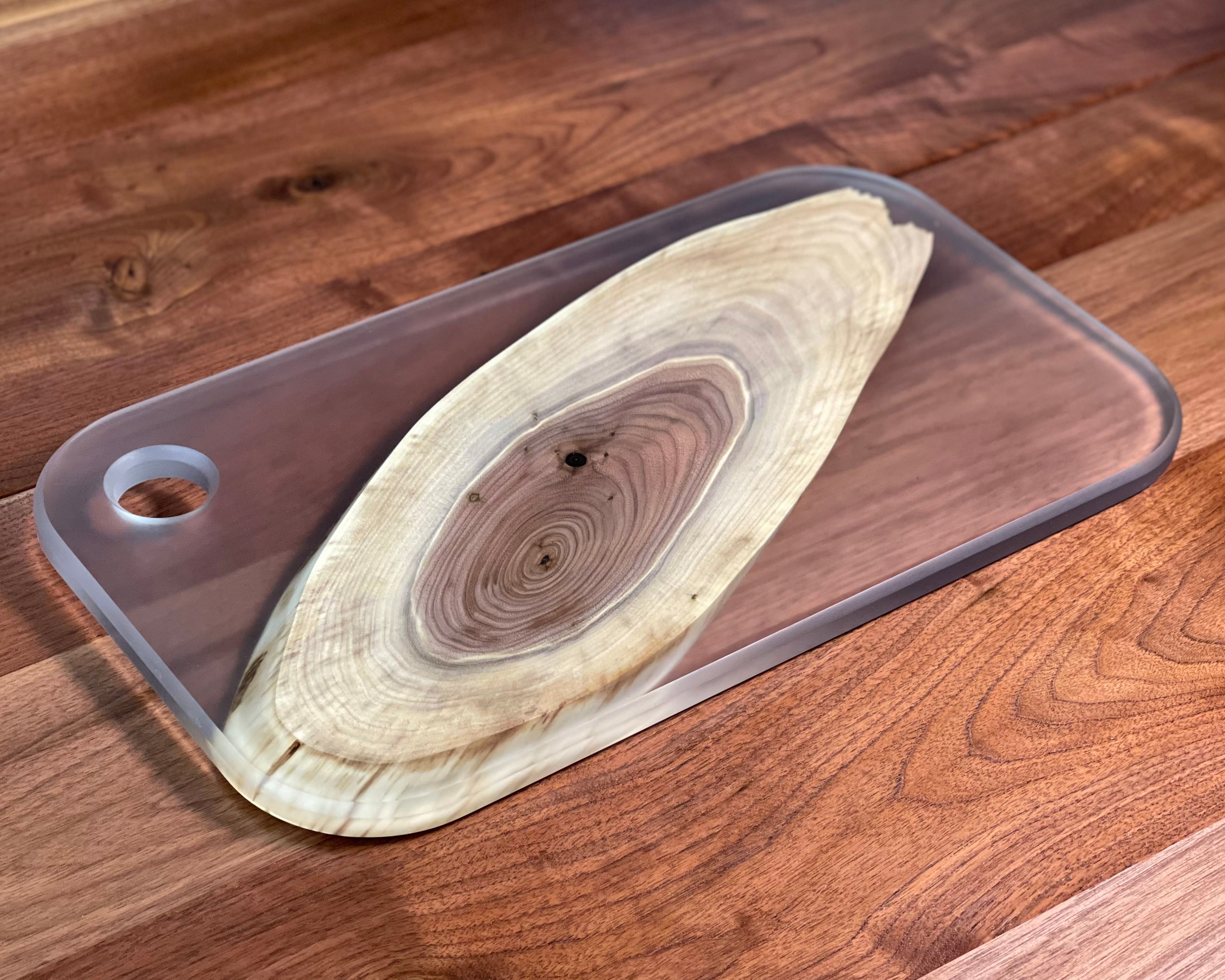 Walnut and store Resin charcuterie board