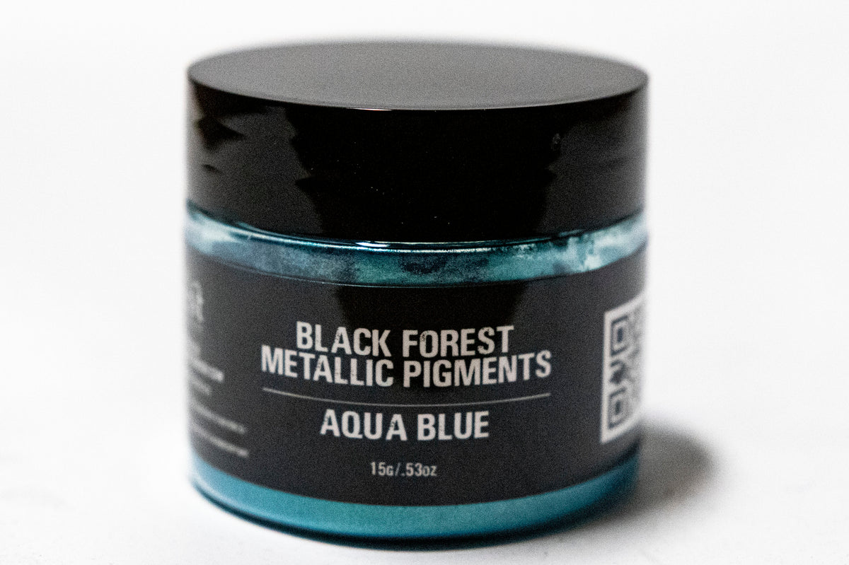Aqua Blue - Black Forest Metallic Pigment