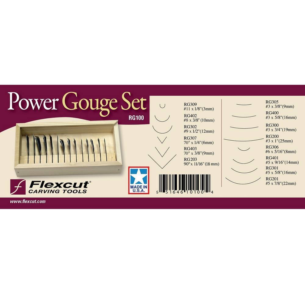 RG100 14 pc. Power Gouge Set