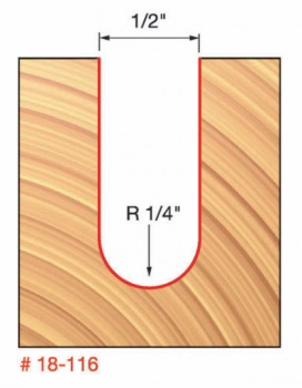 1/4" Radius Round Nose Bit