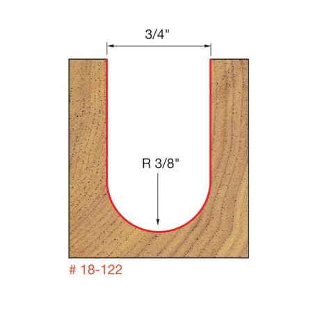 3/8" Radius Round Nose Bit