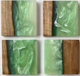 Square Resin Coaster Set