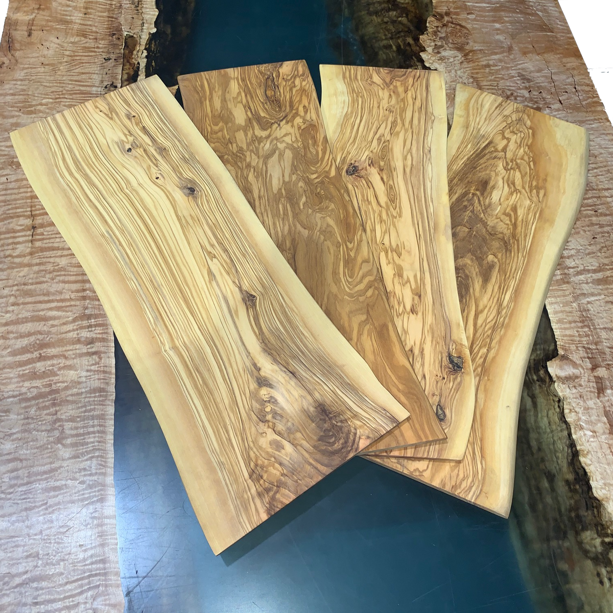 Thin Finished Olive Charcuterie Boards