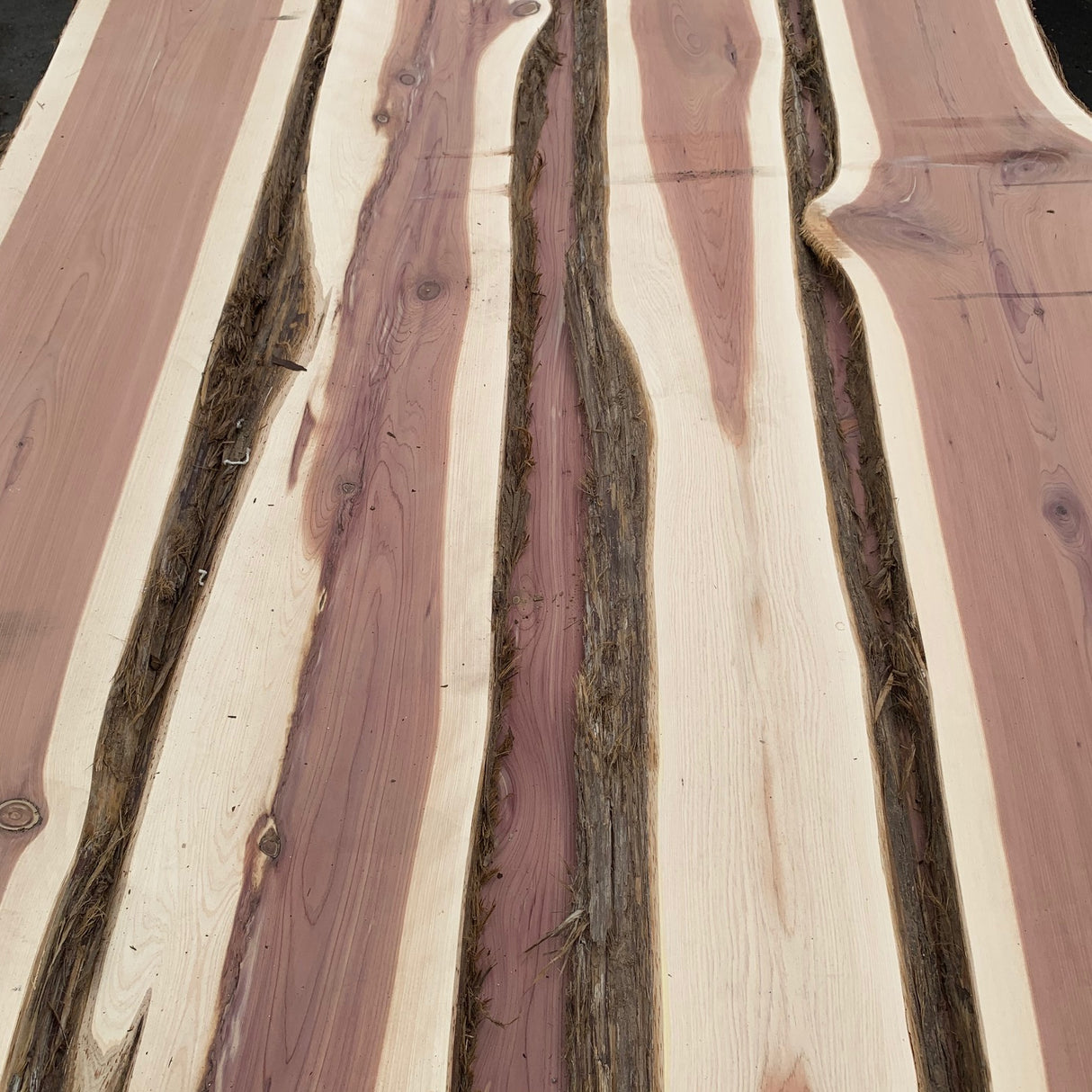 Aromatic Cedar Live Edge Lumber 4/4